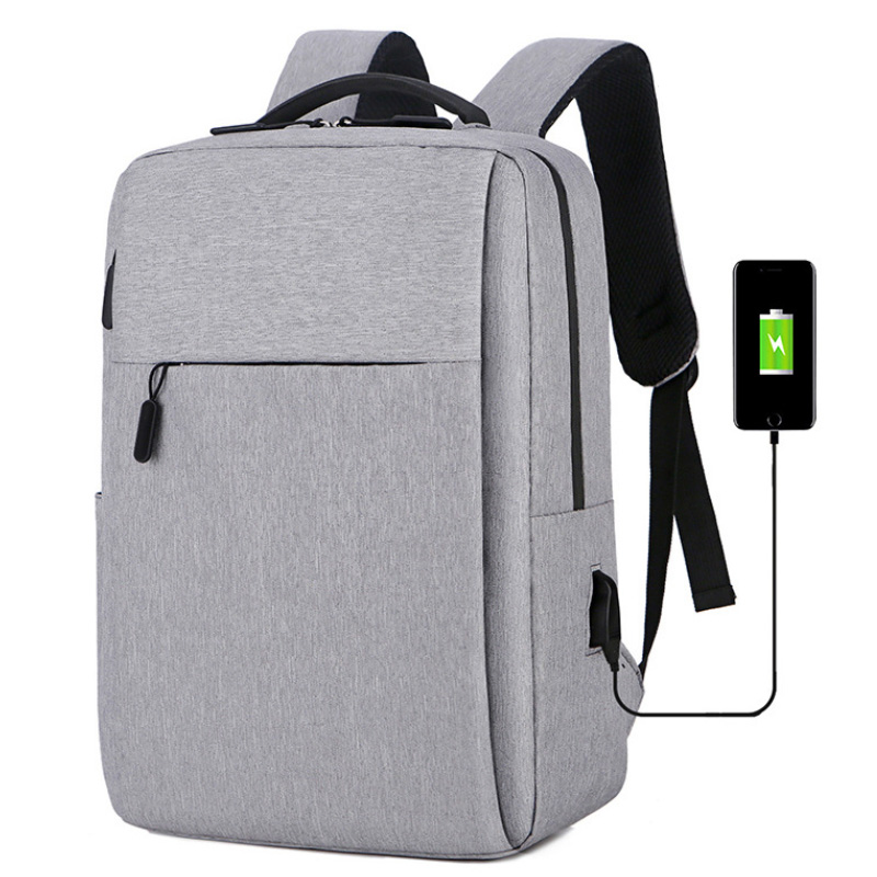 IMPORTÉ/ — sac à dos en polyester étanche avec port USB, pour ordinate